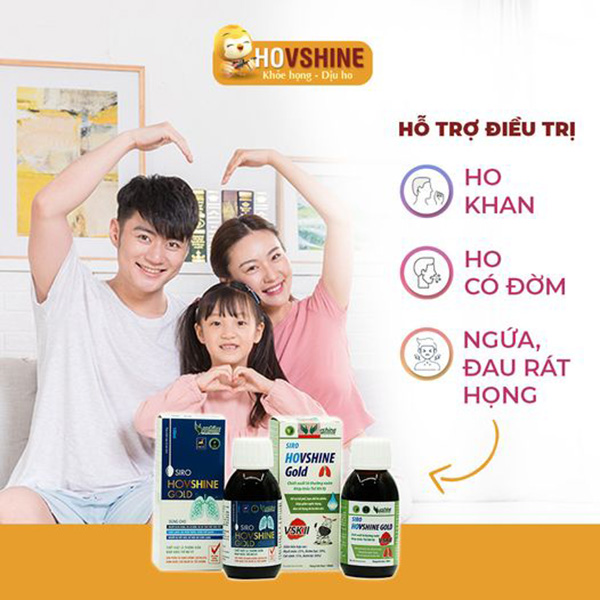 Hovshine hỗ trợ trị ho khan tại nhà